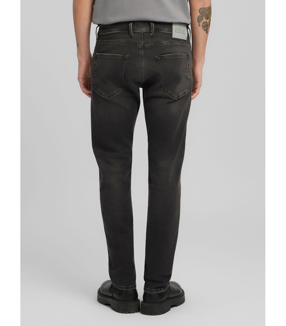 ストレートフィットGROVER HYPERFLEX ブラックデニム 詳細画像 ダークグレー 3